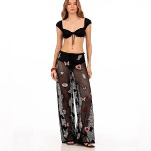 Agua Bandita roots pants cover up S